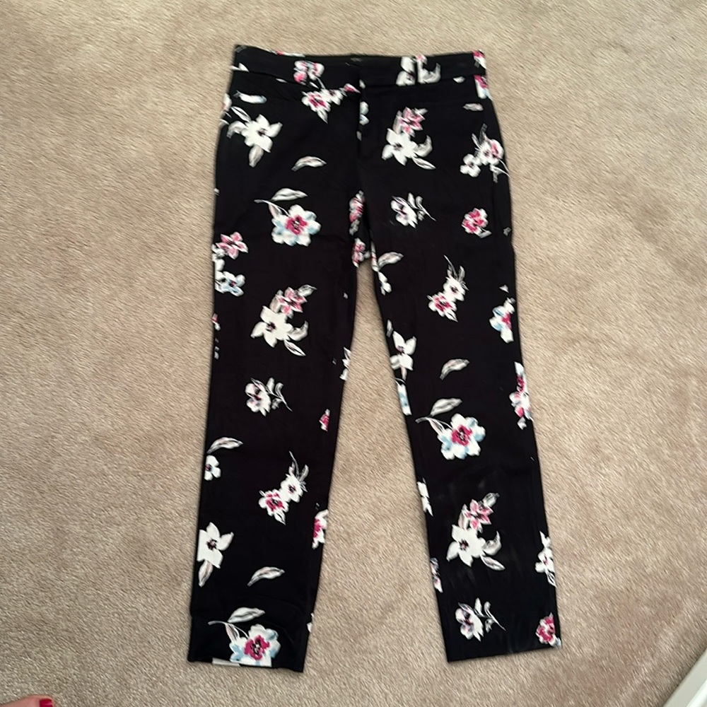 Banana republic, wretch, Sloan, printed ankle pants